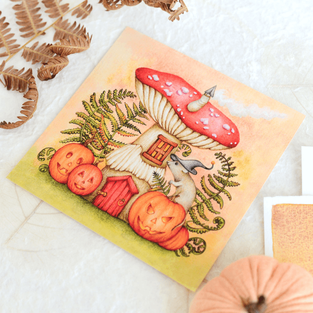 "Autumn Vibes" postcard