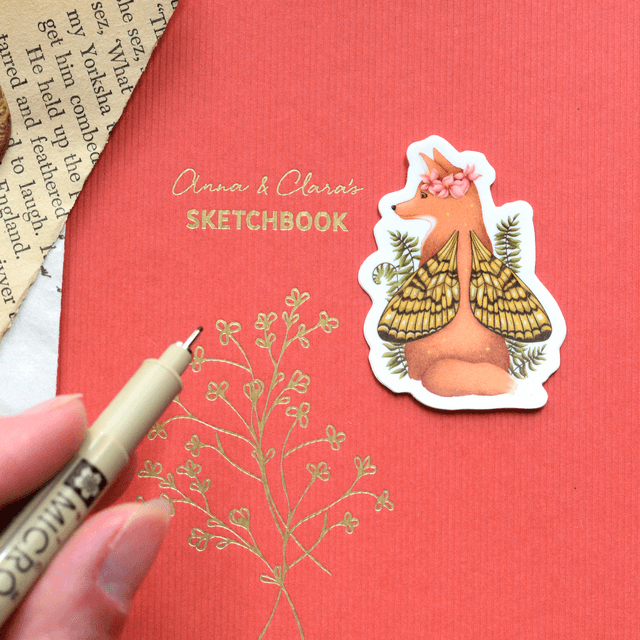 "Fairy Fox" vinyl sticker