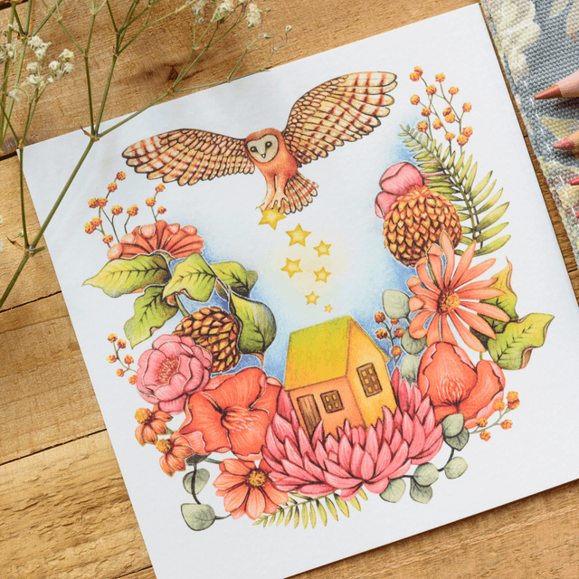 "Secret Garden" postcard