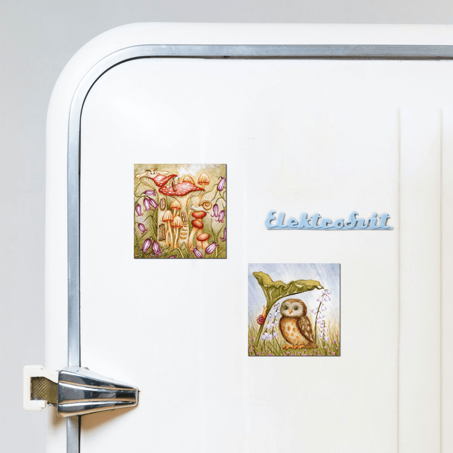 "A Mushroom Village" Magnet