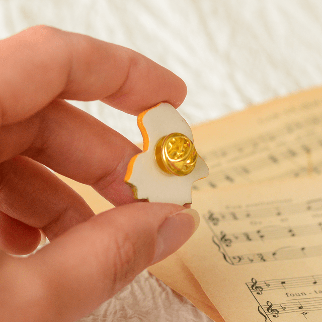 Autumn Collection "Book of Fairy Tales" clay pin (1)