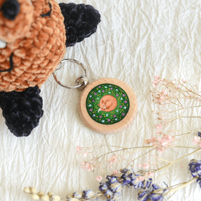 "Baby Fox" keychain