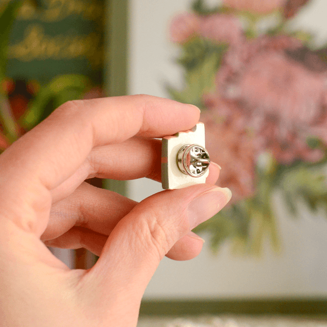 Spring Collection "Romantic Books" clay pin