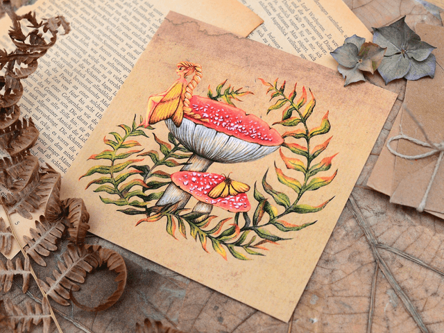 "Amanita Fairy" postcard