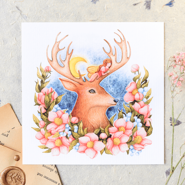 "Sleeping Beauty" postcard