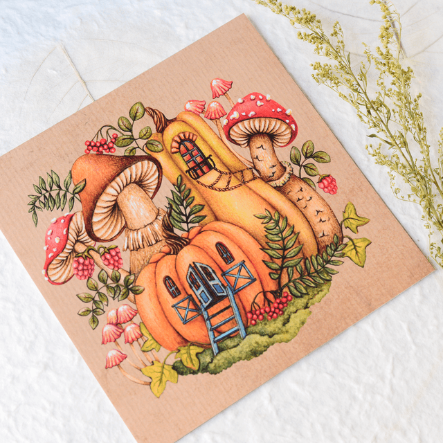"Fairy Village" postcard