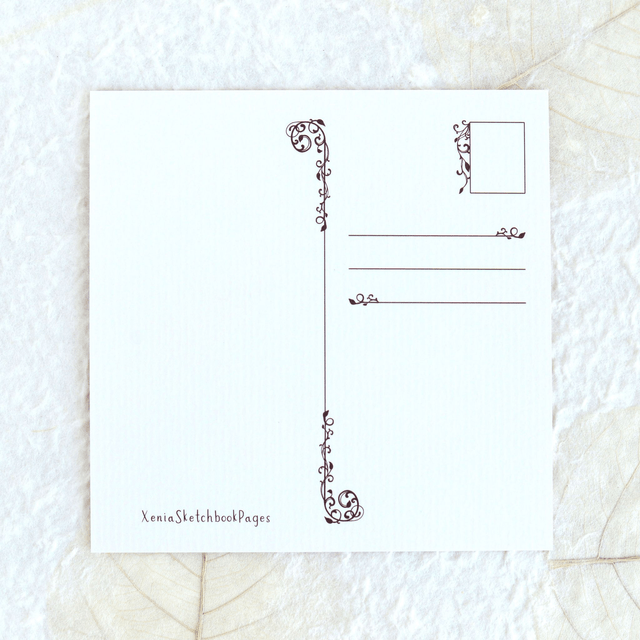 ''Haunted Halloween Forest" postcard