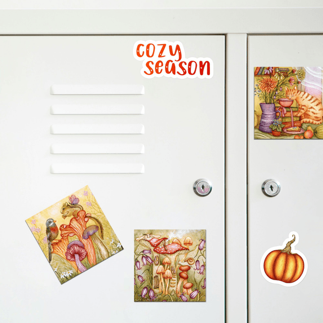 "Fluffy Booklover" Magnet