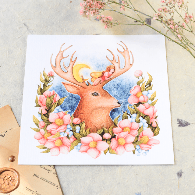 "Sleeping Beauty" postcard