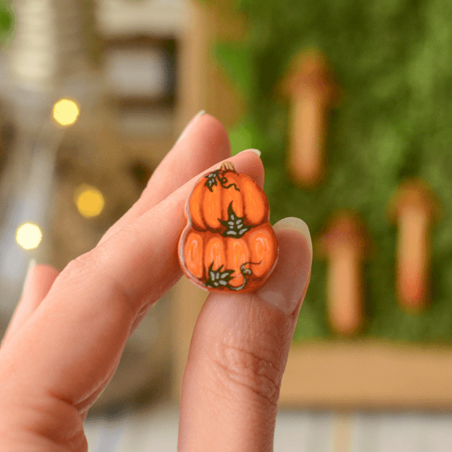 Autumn Collection "A Pumpkin Patch" clay pin