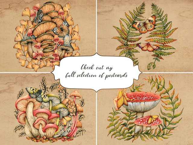 "Amanita Fairy" postcard