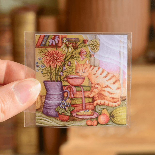 "Fluffy Booklover" Magnet