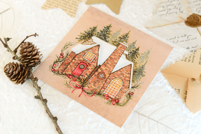 Christmas House Greeting / Postcard