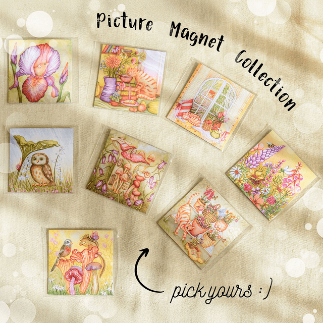 "A Curious Mouse" Magnet