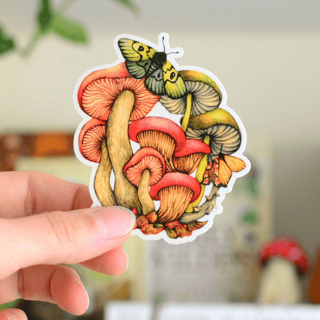 "Mushroom" vinyl sticker
