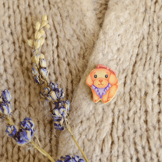 Spring Collection "Baby Lady" clay pin