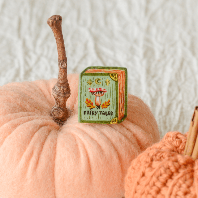 Autumn Collection "Book of Fairy Tales" clay pin