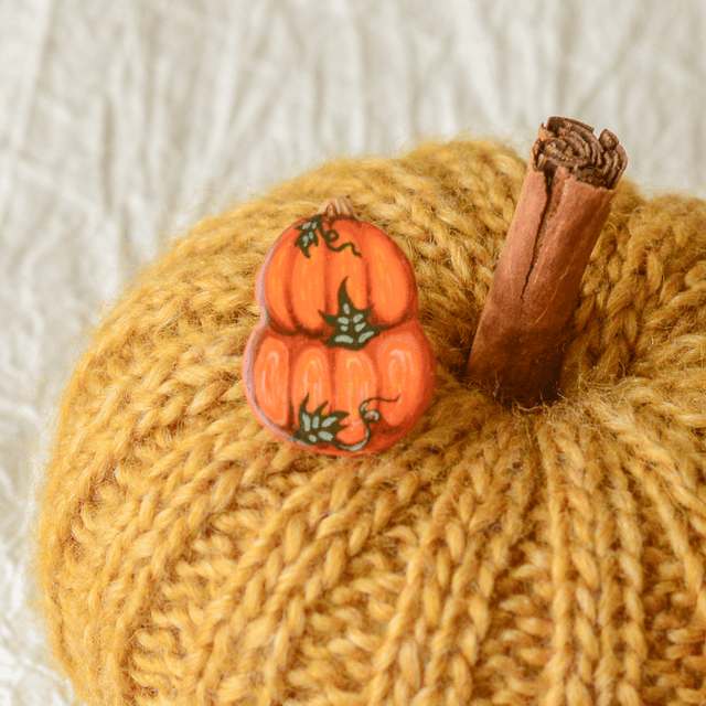 Autumn Collection "A Pumpkin Patch" clay pin