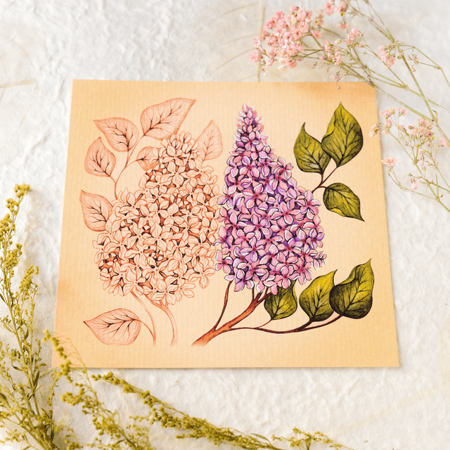 "Lilac Flower" postcard