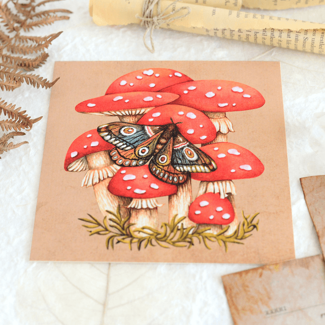 "Amanitas' Friend" postcard