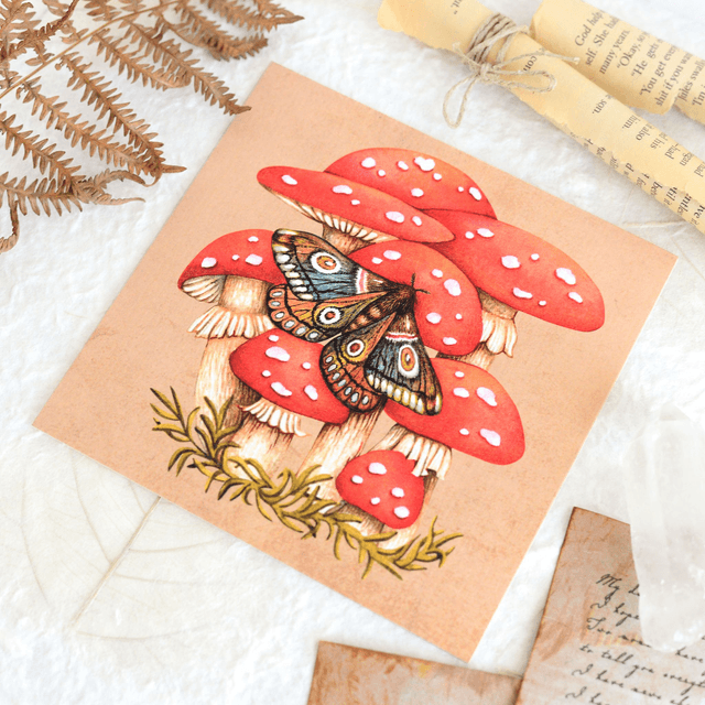 "Amanitas' Friend" postcard