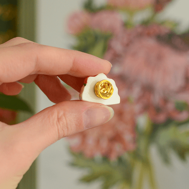 Spring Collection "Book Lover" clay pin
