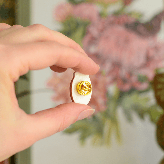Spring Collection "Pastoral Painting" clay pin