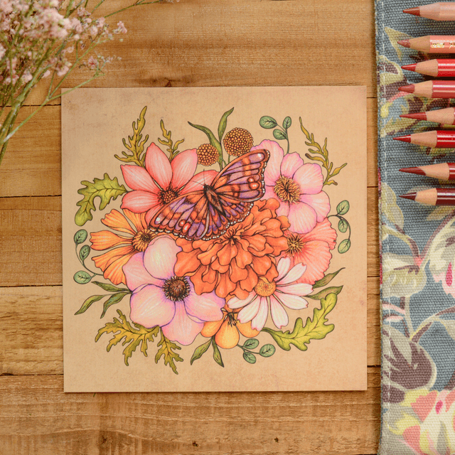 &quot;Wild Blooms&quot; postcard